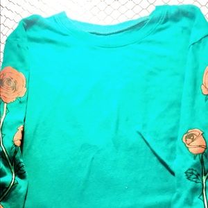Green Hollister long sleeve shirt